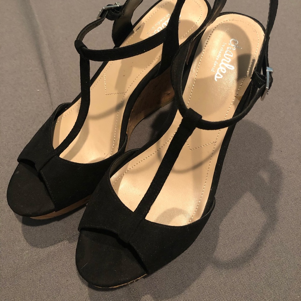 Charles by Charles David - Black Wedge Sandal